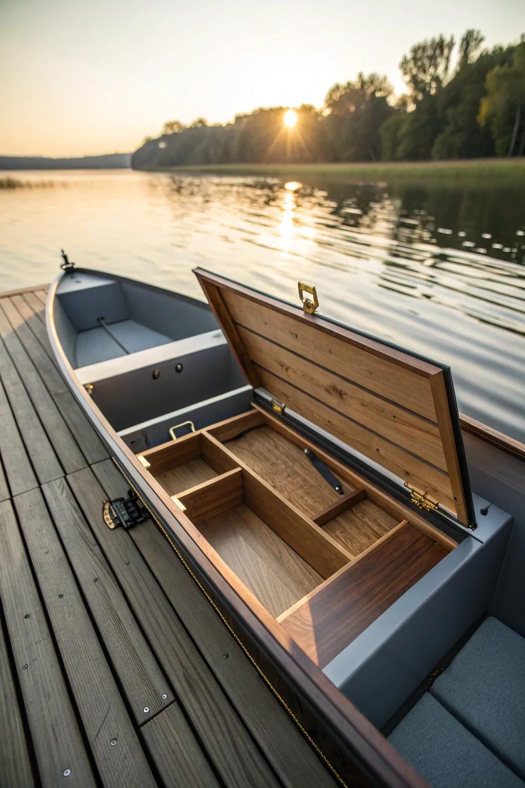 Discover the art of concealment with these expertly crafted hidden compartments for your jon boat.