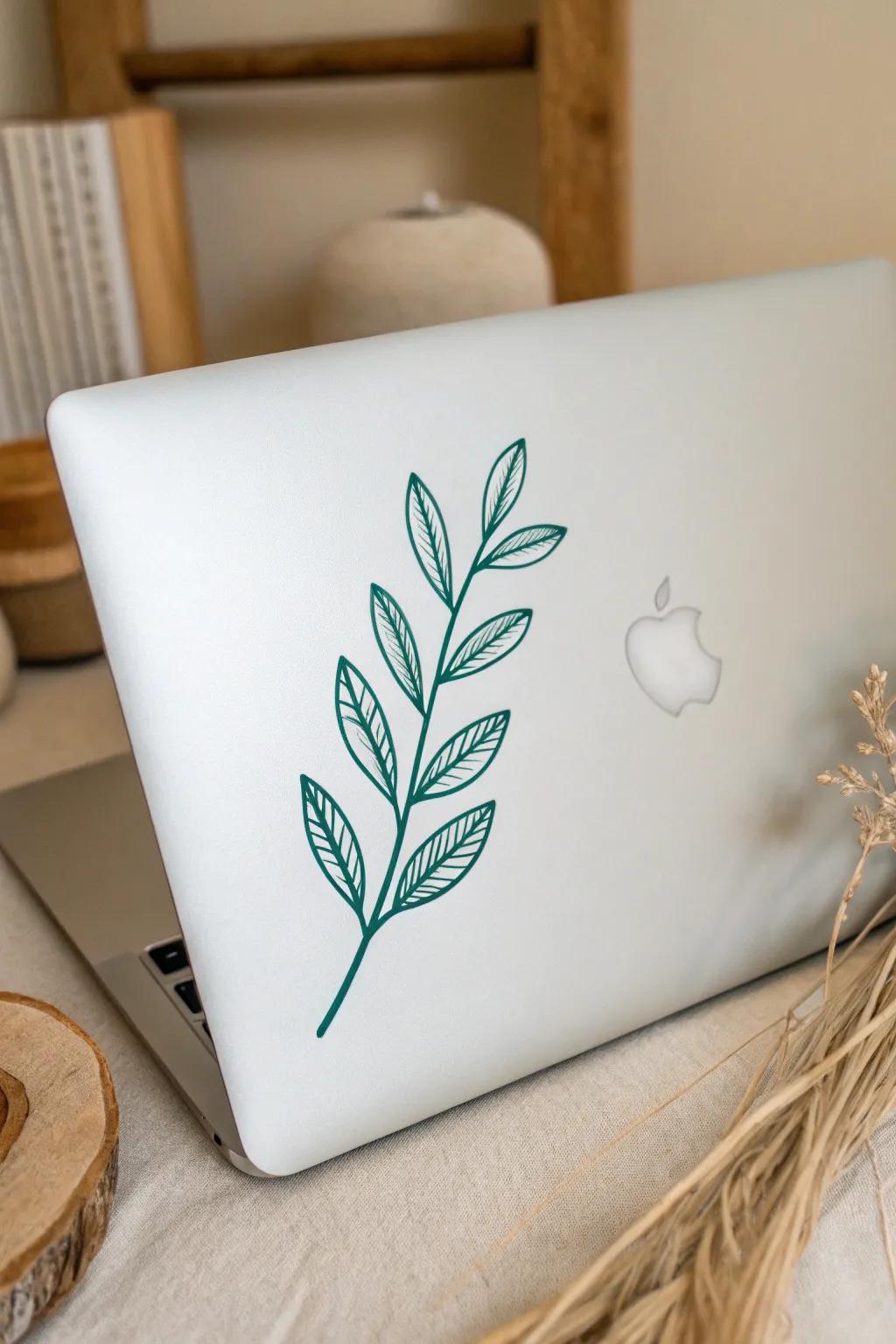 Elevate your laptop's style with minimalistic elegance.