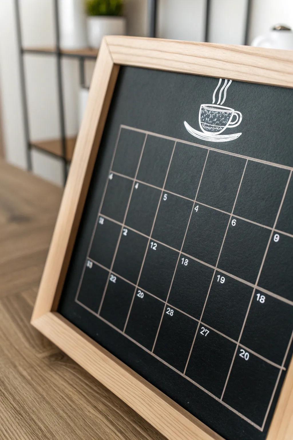 Add a personal touch to your schedule with charming icons.
