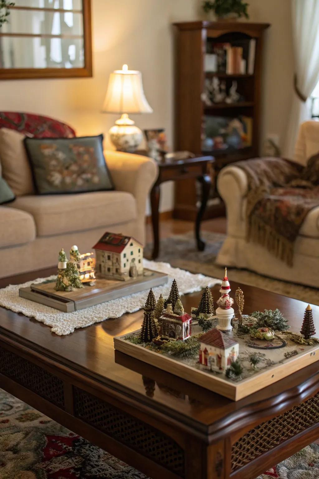 Furniture that doubles as a display adds charm and functionality.