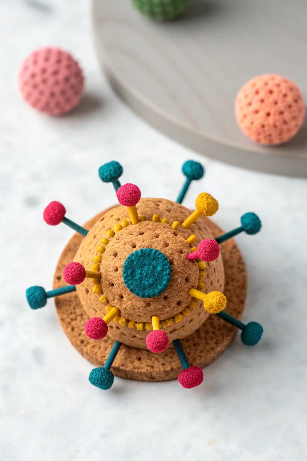 Craft your own vibrant cellular masterpiece with simple materials. Discover the beauty of science and art.