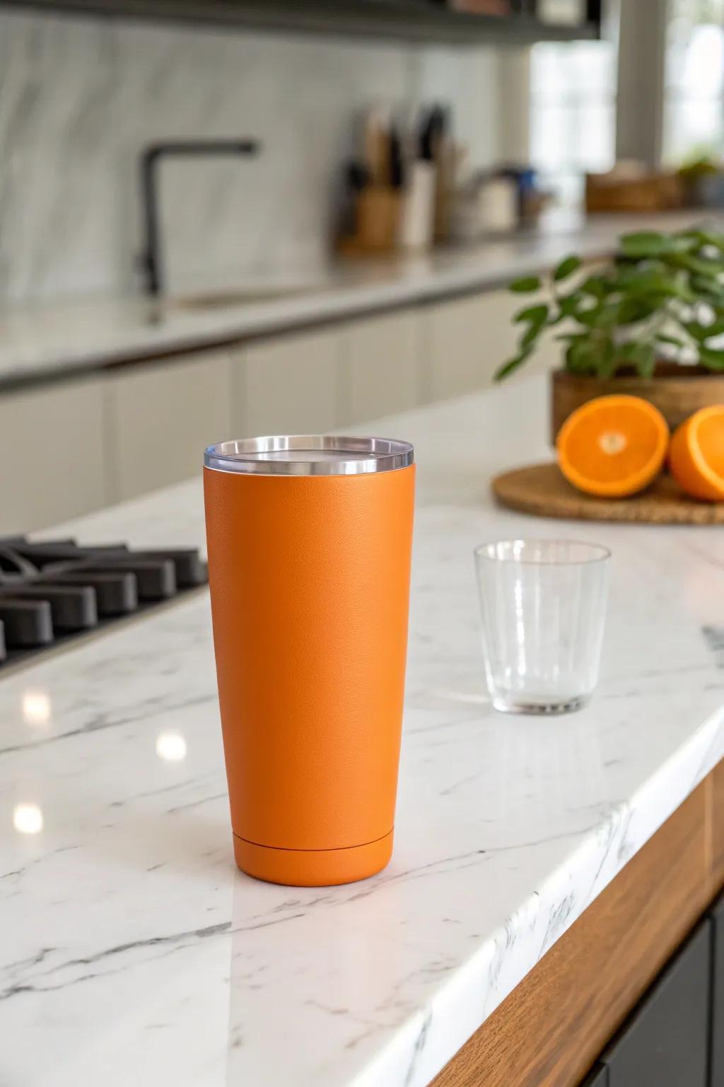 A minimalist tumbler can be both bold and elegant.
