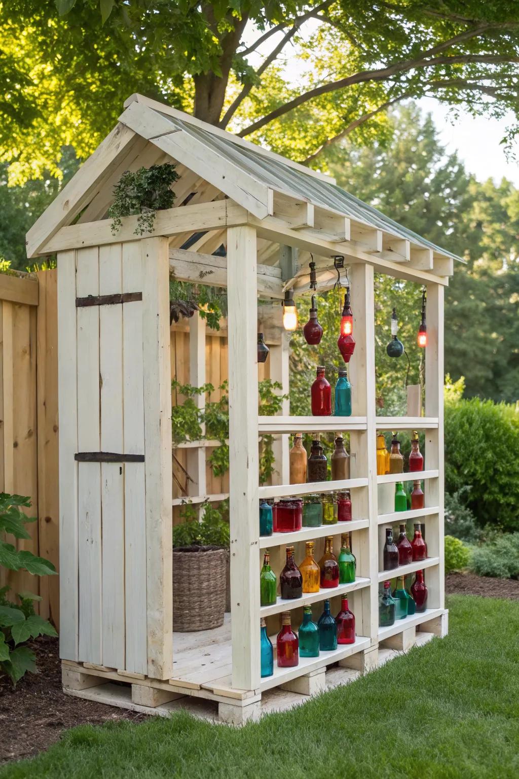 Transform your garden with a stunning, eco-friendly aviary made from recycled treasures.