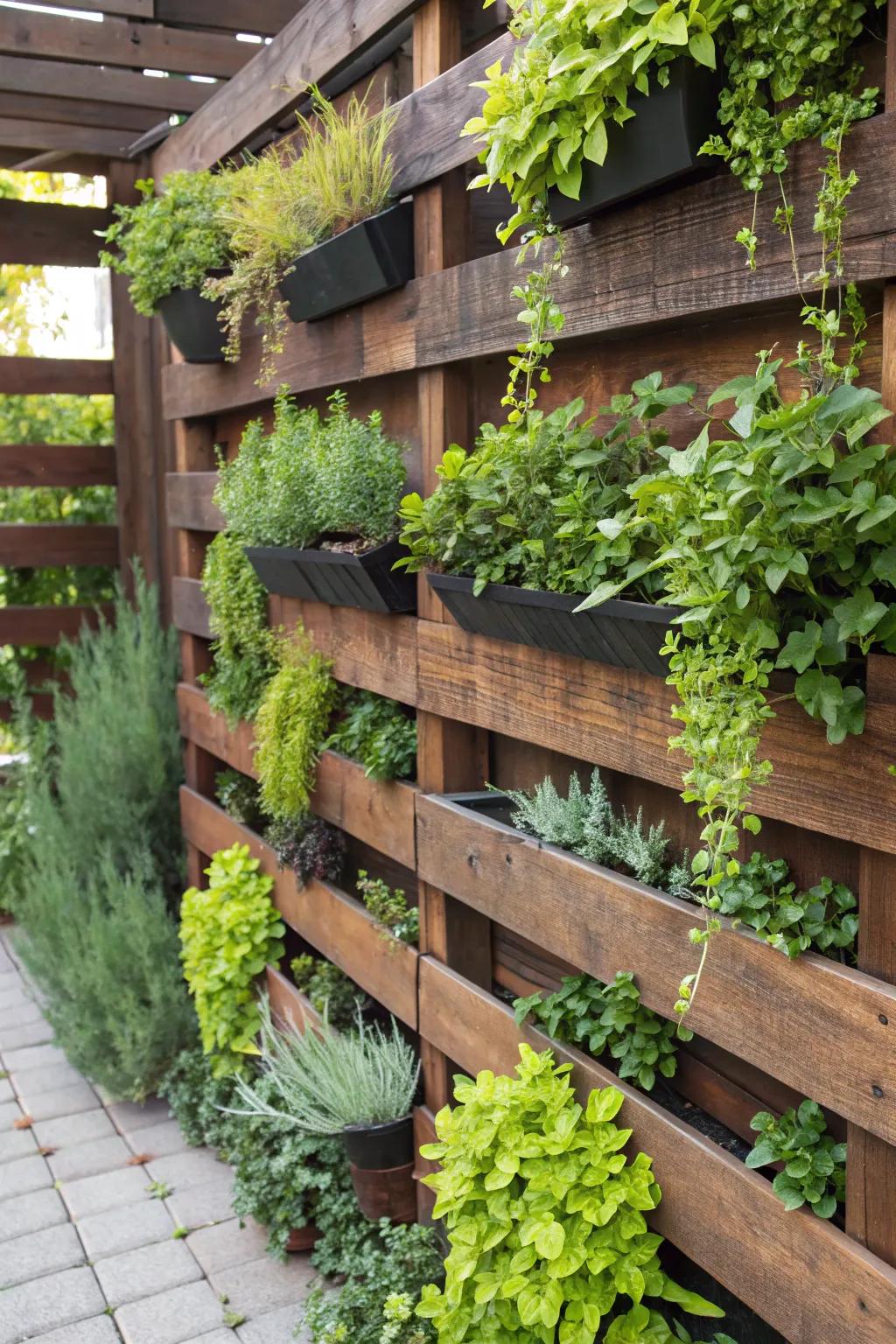 Elevate your outdoor space with a stylish vertical garden privacy screen that combines function with natural beauty.
