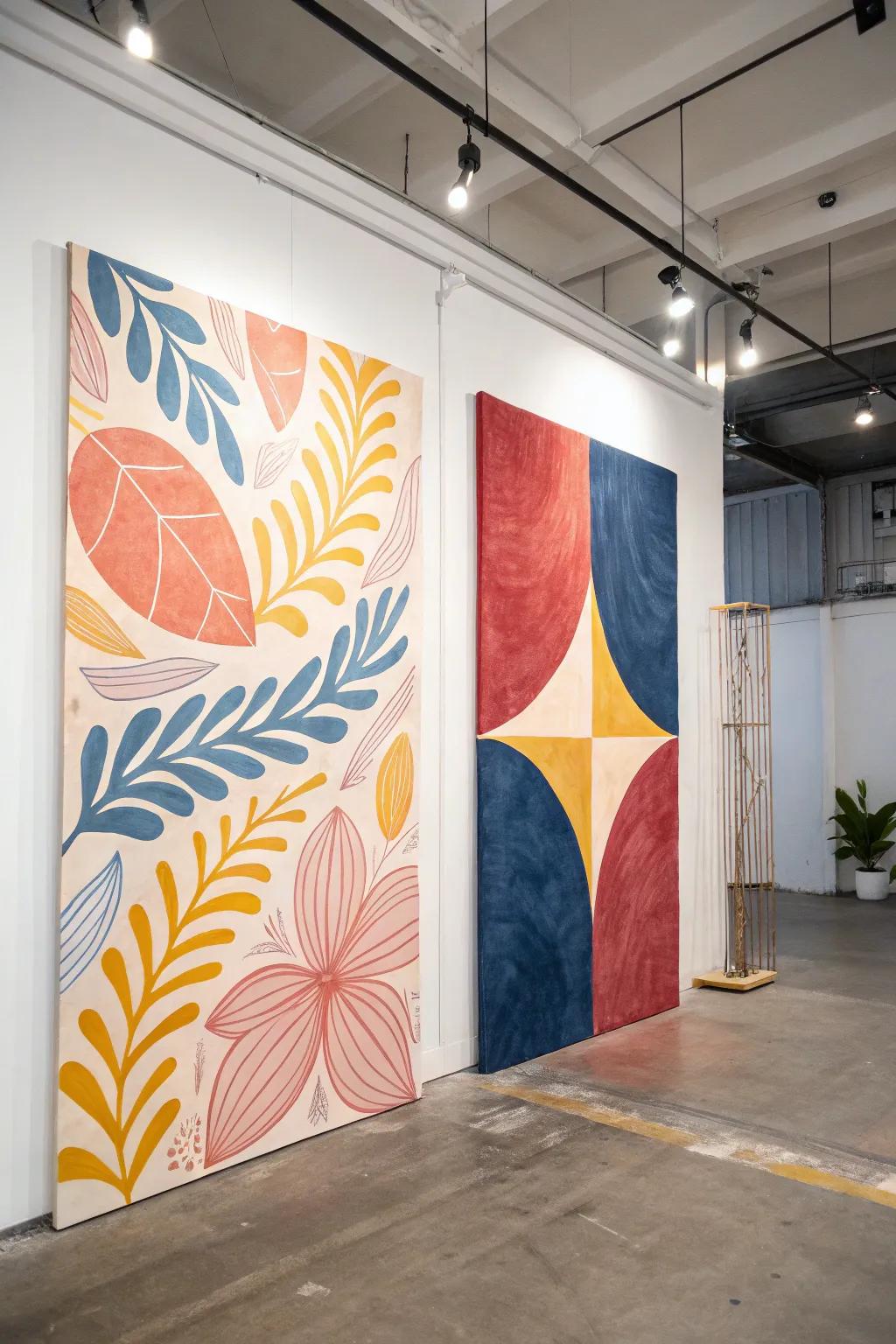 Discover the beauty of artistic collaboration with our Art Style Mash-Up – where minimalist meets bold for a captivating creation.