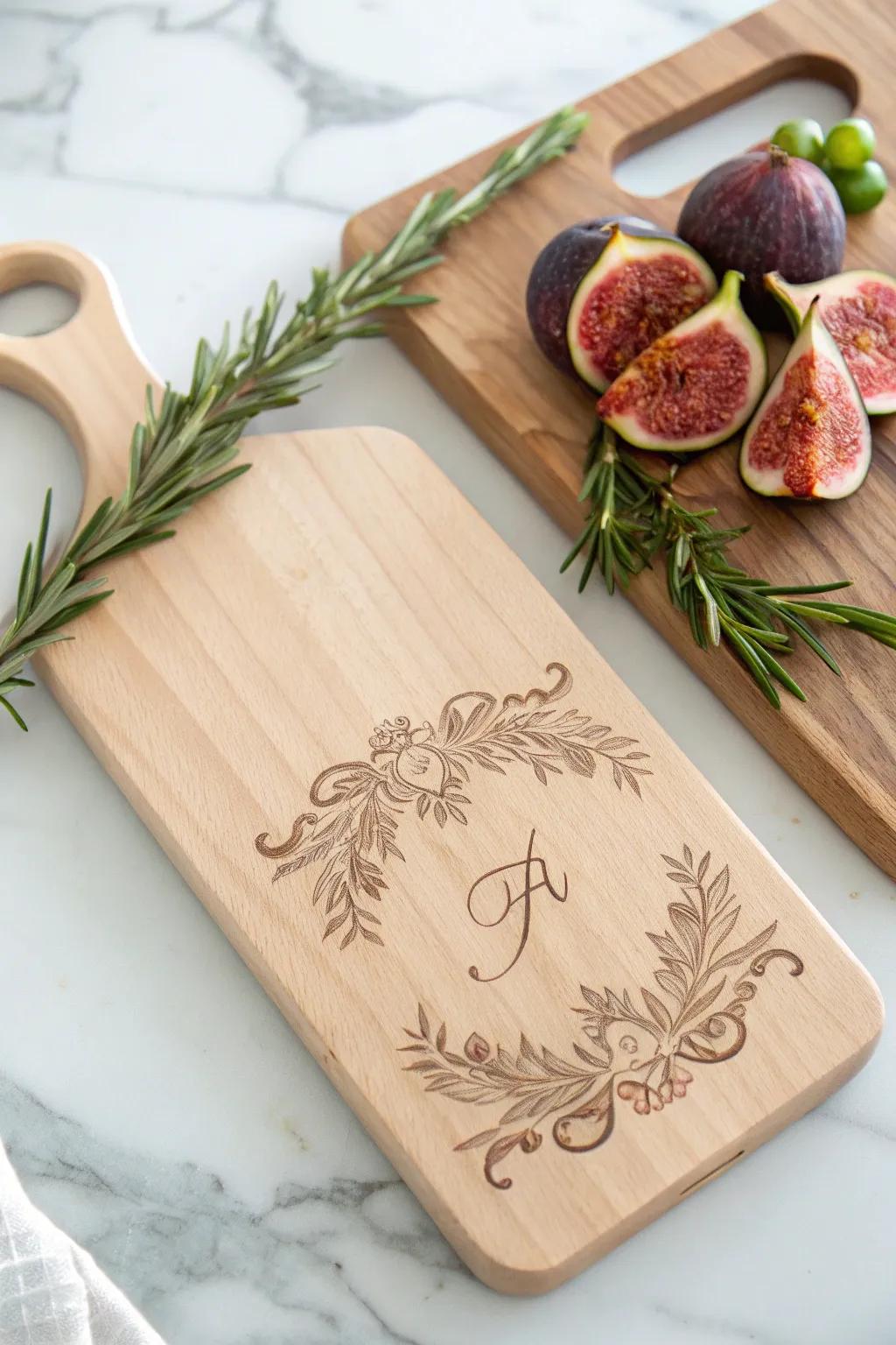 Elevate your kitchen with personalized charm and seasonal flair! 🍃✨ #ScandiBoho #CuttingBoardArt