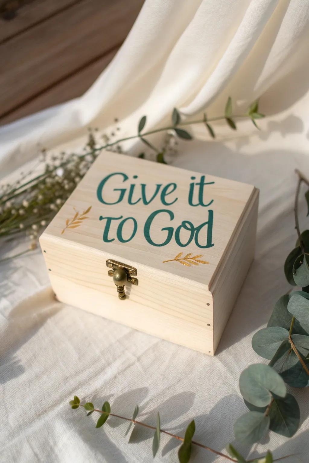 Embrace serenity with this elegantly crafted prayer box, a perfect blend of minimalist design and boho charm.