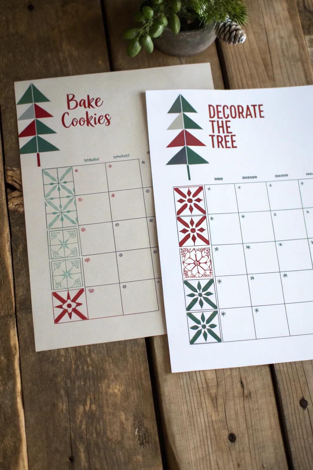 Discover the joy of the season with a minimalist December calendar that inspires holiday magic every day!