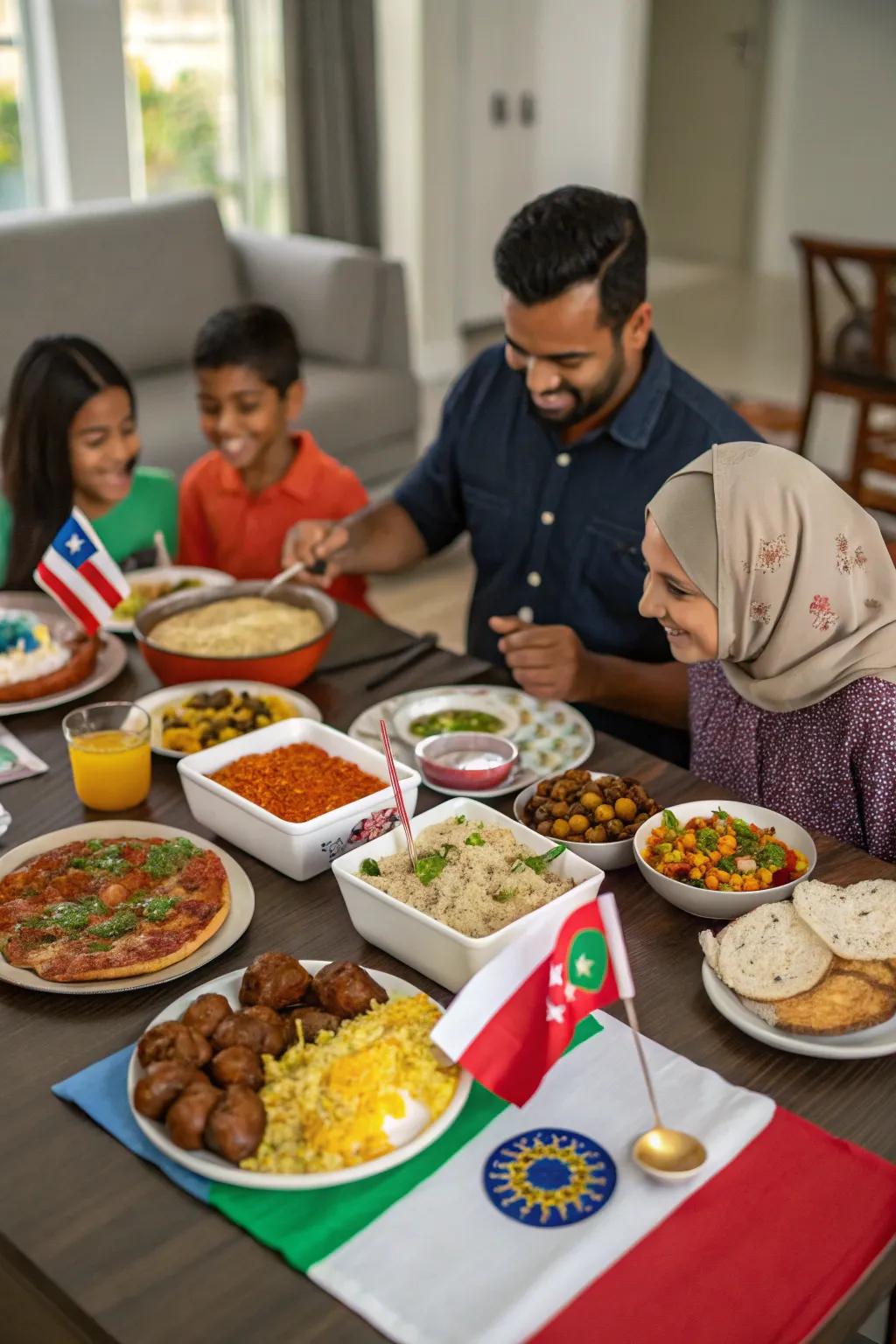 A themed dinner night takes taste buds on a global adventure.
