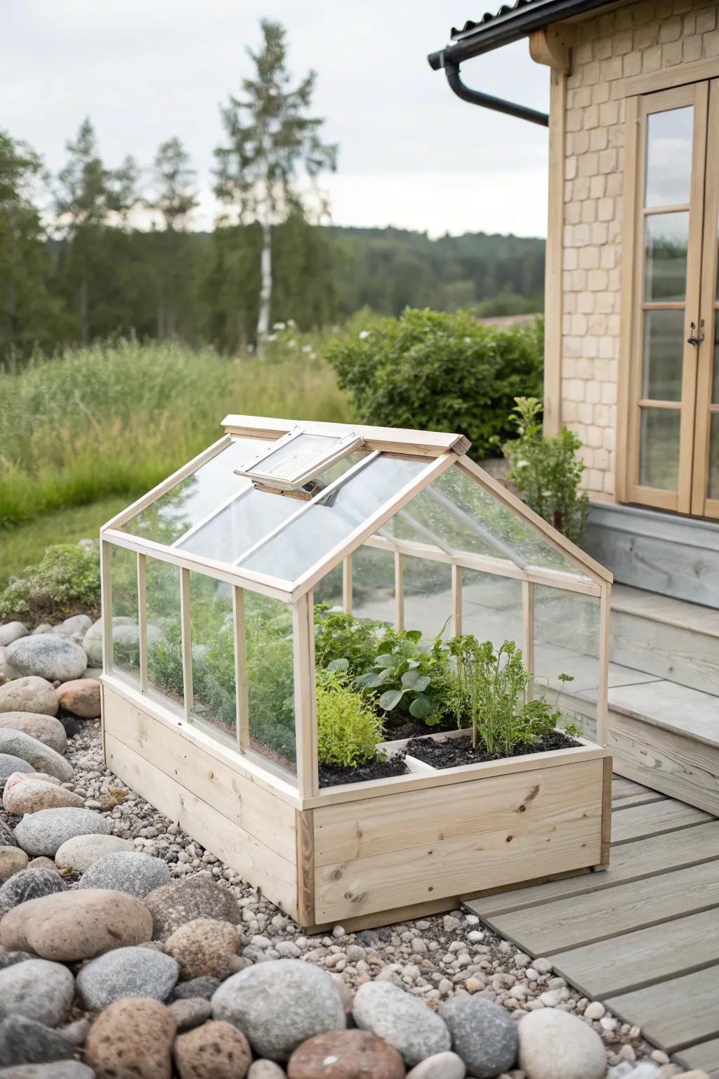 Transform your garden with a stylish mini greenhouse—where Scandinavian minimalism meets Boho charm!