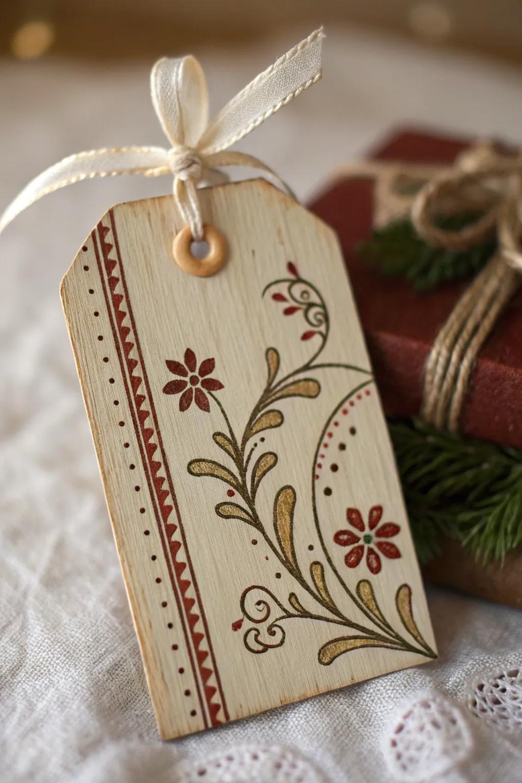 Elevate your gift-giving with these charming, handcrafted tags made from repurposed materials.