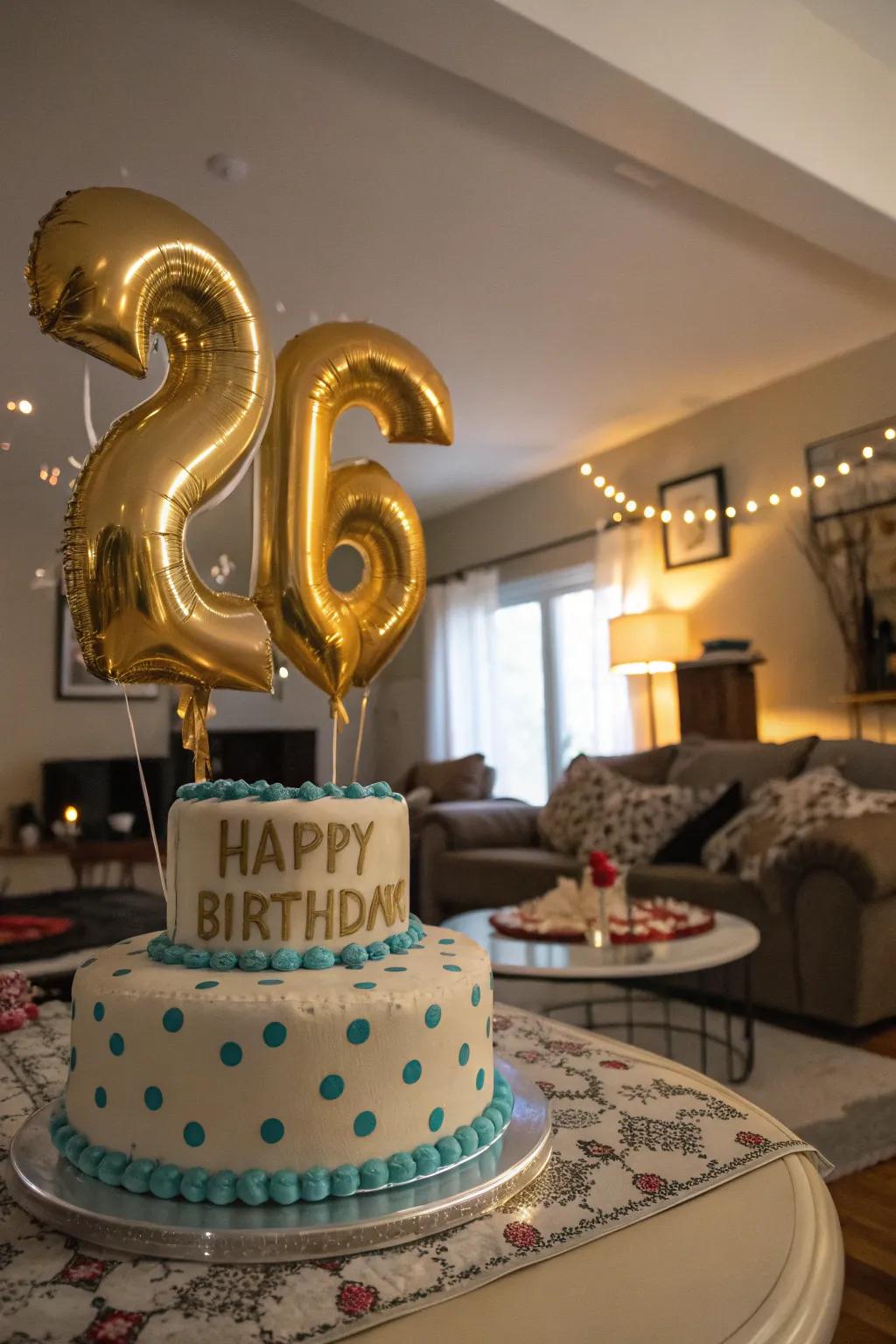 Celebrate his milestone with age-specific decor elements.