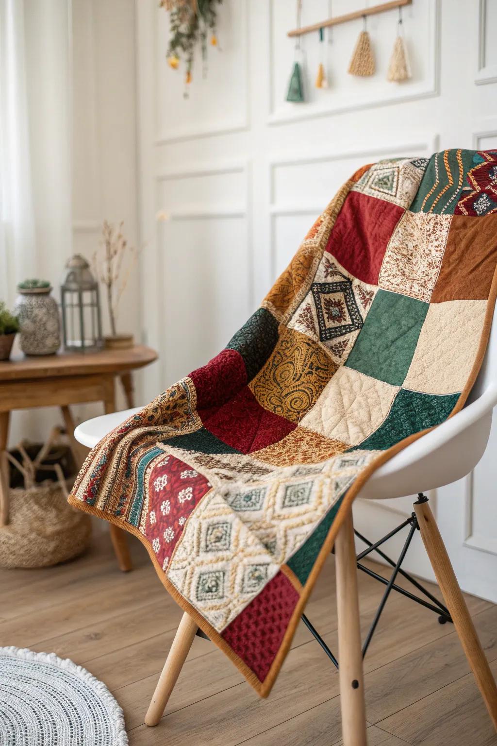 Celebrate the art of giving with a handmade patchwork quilt, where creativity meets timeless elegance.