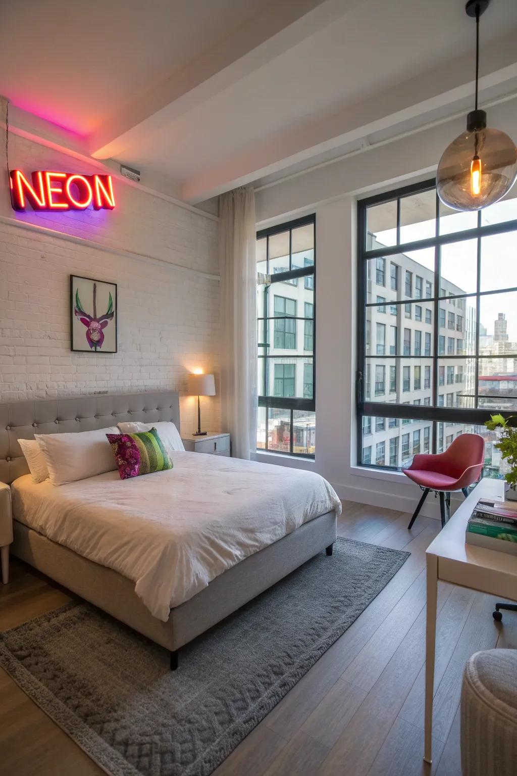 Illuminate your space with the vibrant glow of neon.