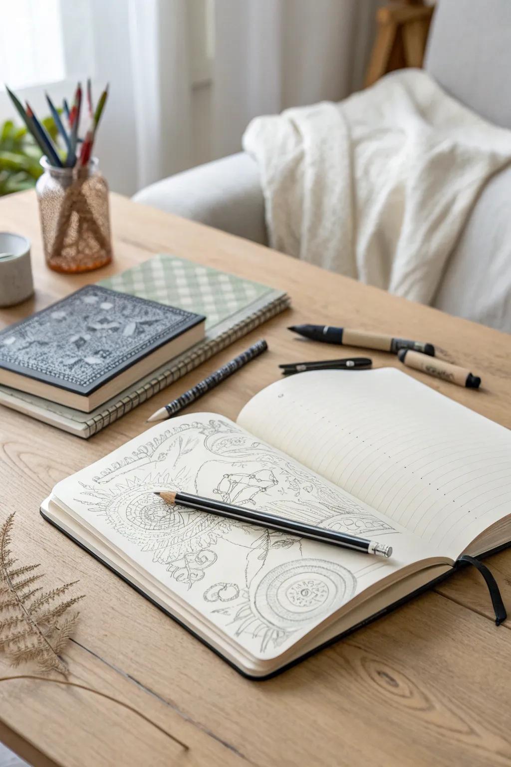 Explore the art of Pencil and Pen Mastery: Where simplicity meets striking creativity.