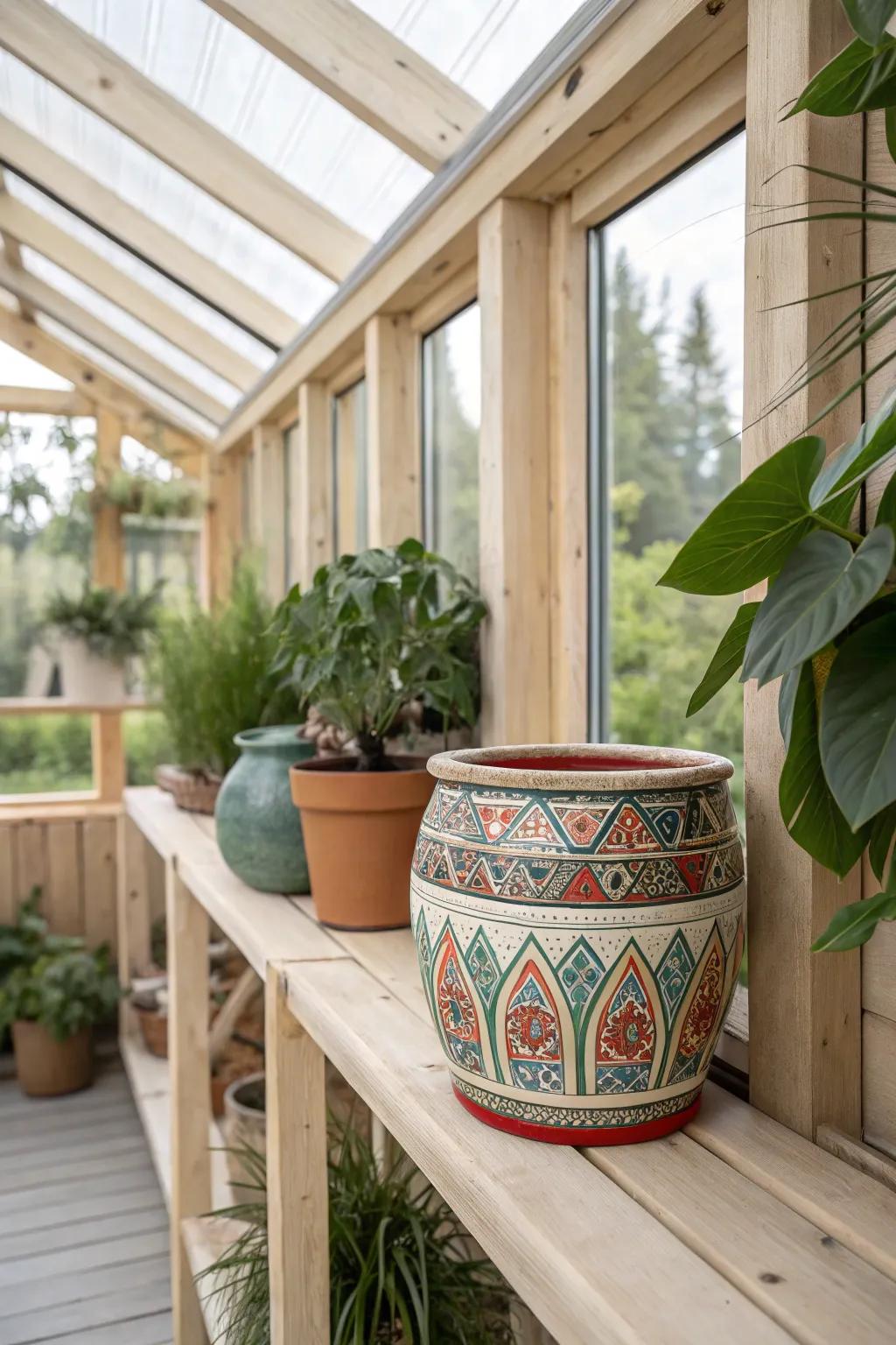 Transform your greenhouse with bold decor accents and embrace the beauty of simplicity.