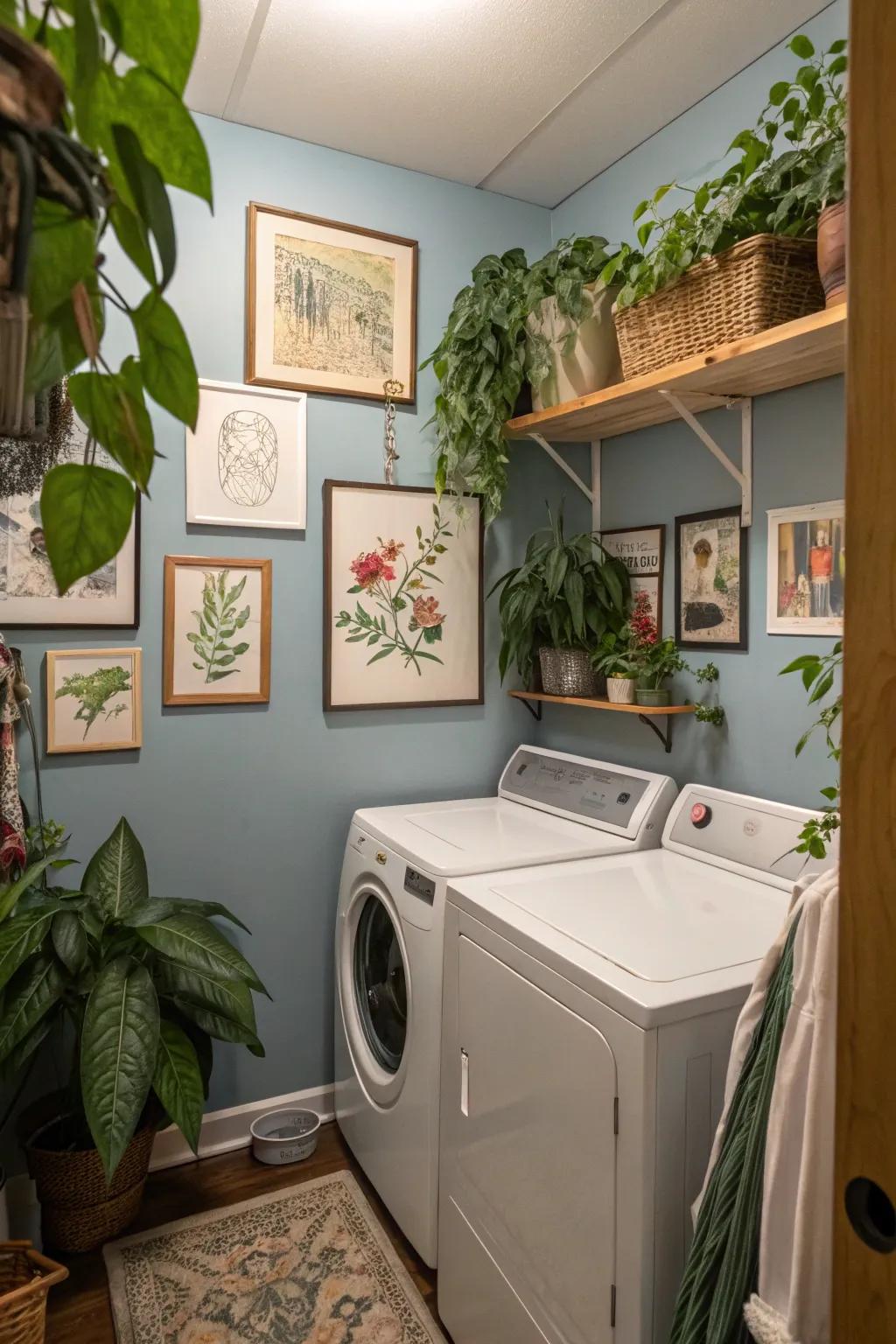 Decorative elements add charm to functional spaces.