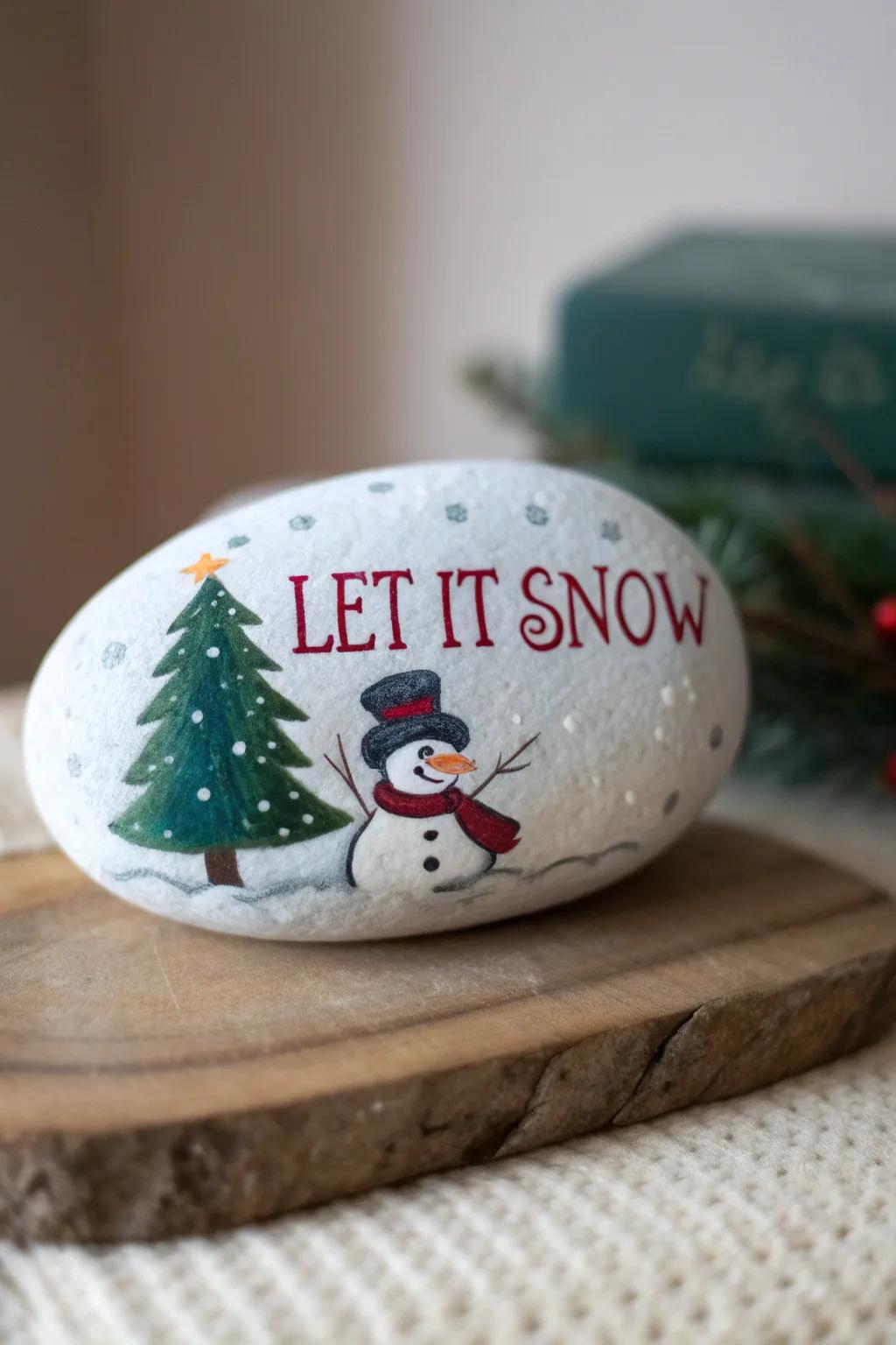 Elevate your holiday decor with charming, handcrafted snowman painted rocks. Perfect for adding a touch of festive joy to any space!