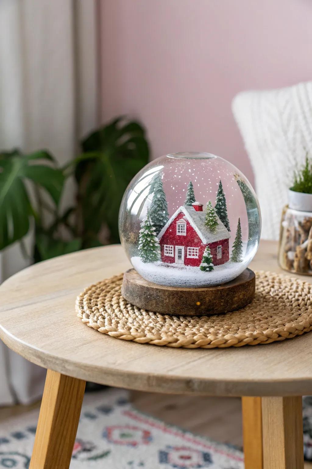 Capture the magic of memories with this enchanting snow globe.