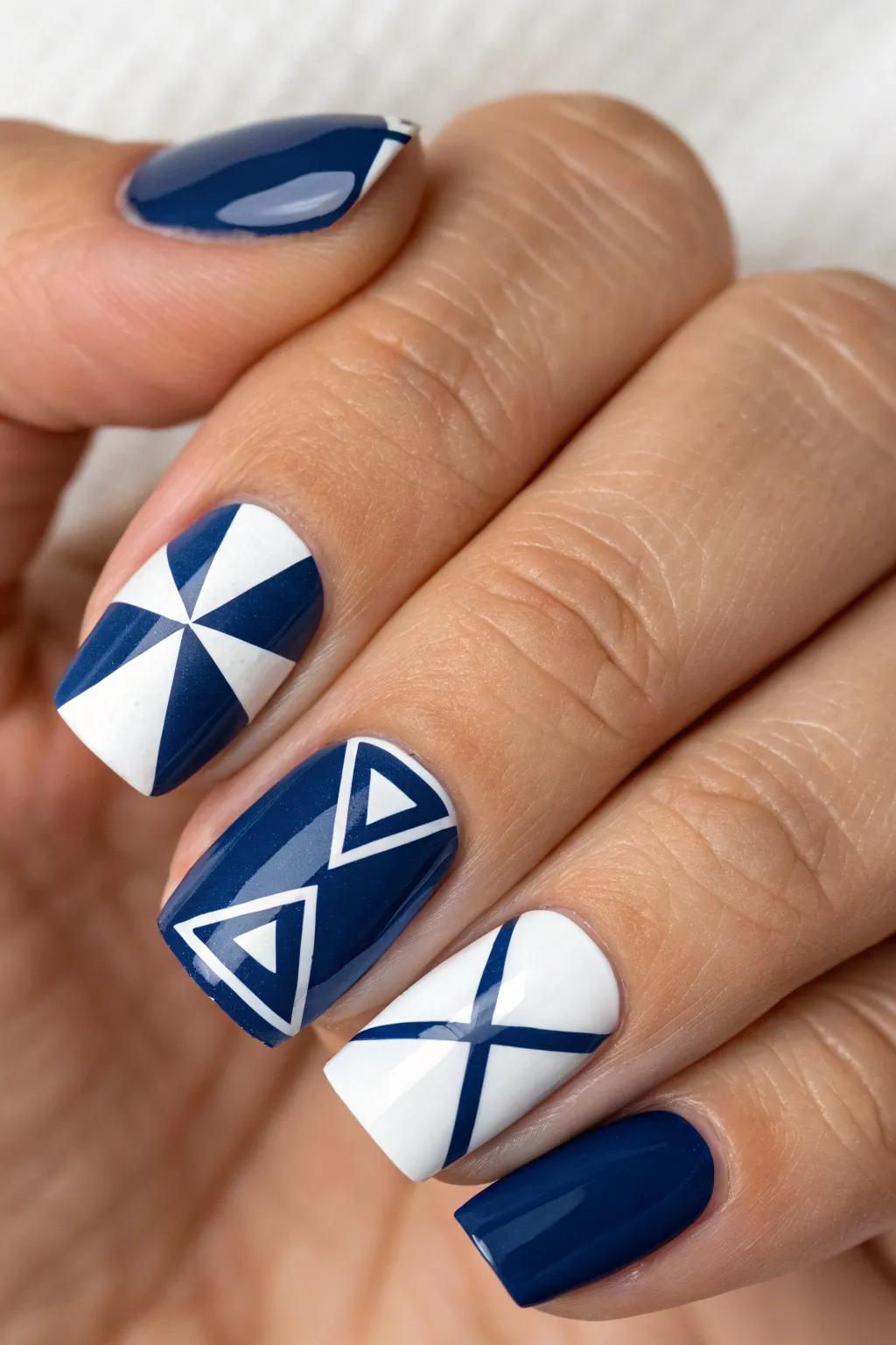 Embrace Geometric Grace: Bold shapes and striking contrasts for the modern man.