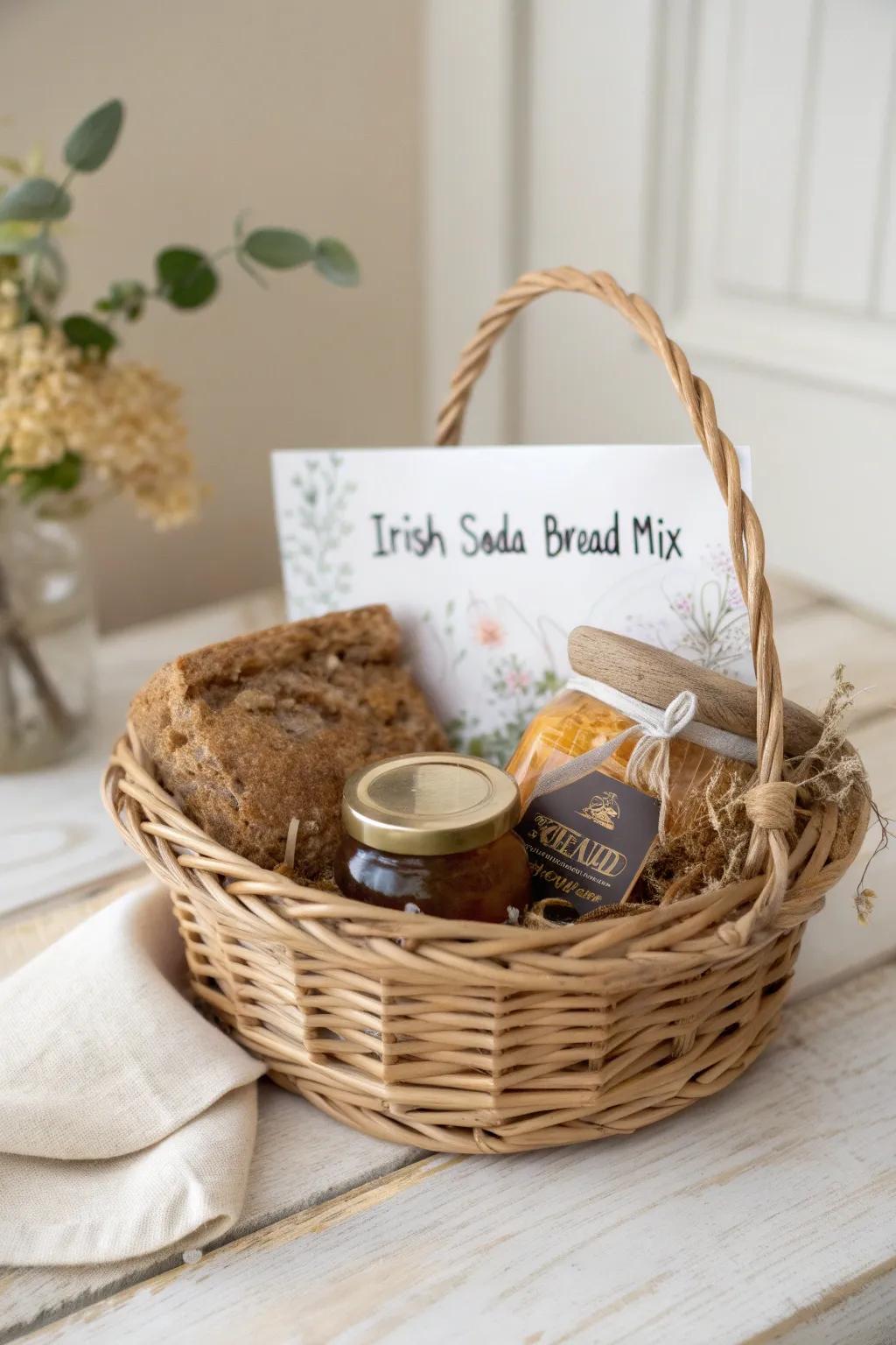 Embrace the charm of an Irish morning with a curated breakfast basket, perfect for St. Patrick's Day gifting.