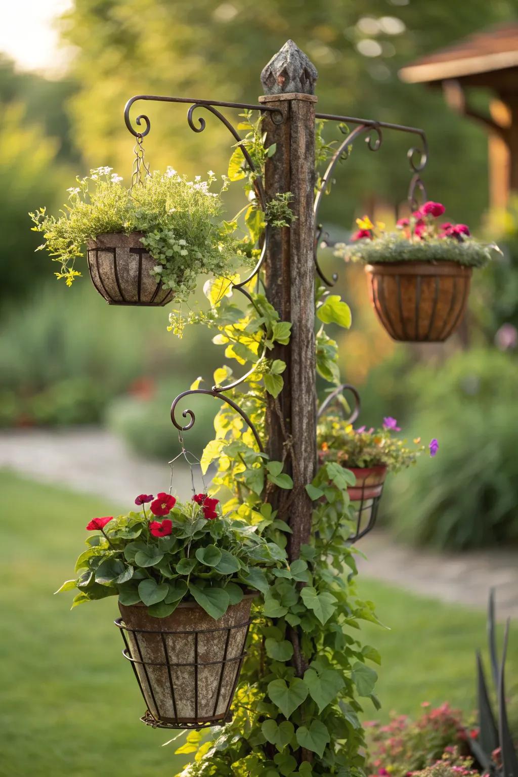 Transform your garden with a T-post vertical garden—where craftsmanship meets nature.