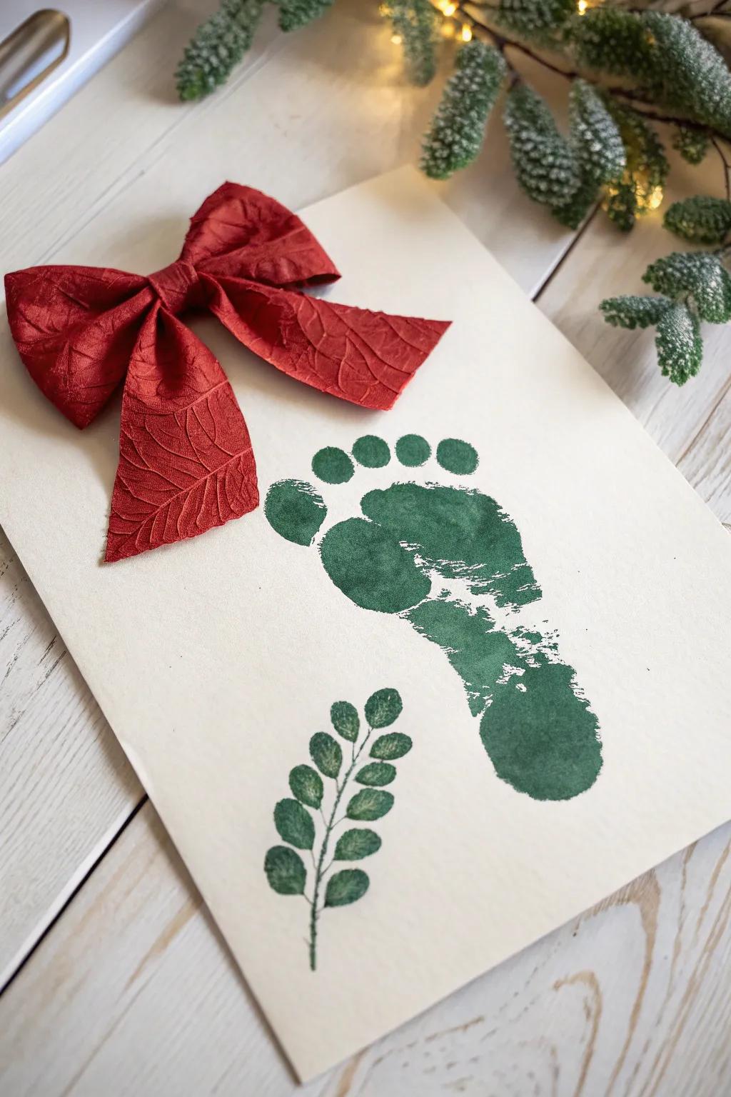 Capture the joy of the season with charming footprint mistletoes—where tiny feet create lasting memories.