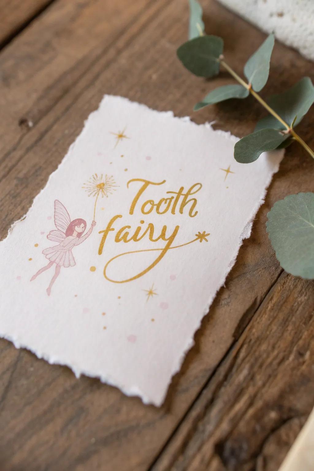 Enchant your little one's dreams with a fairy letter crafted in magical fonts!