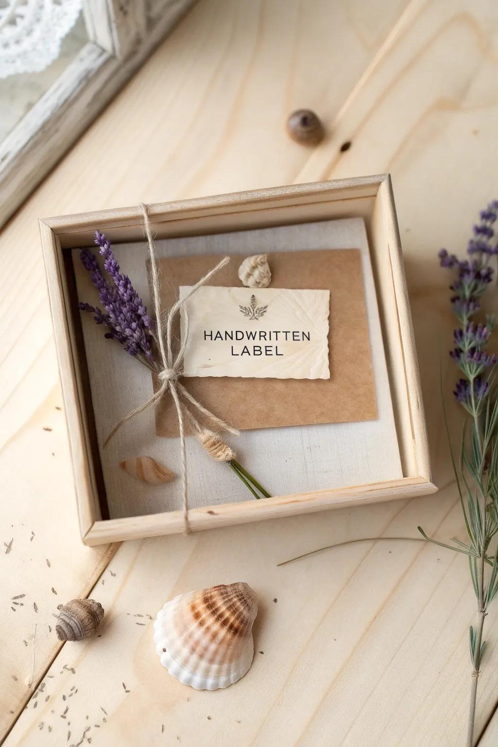 Craft your own personalized travel story with elegant, handwritten labels. #MemoriesInABox