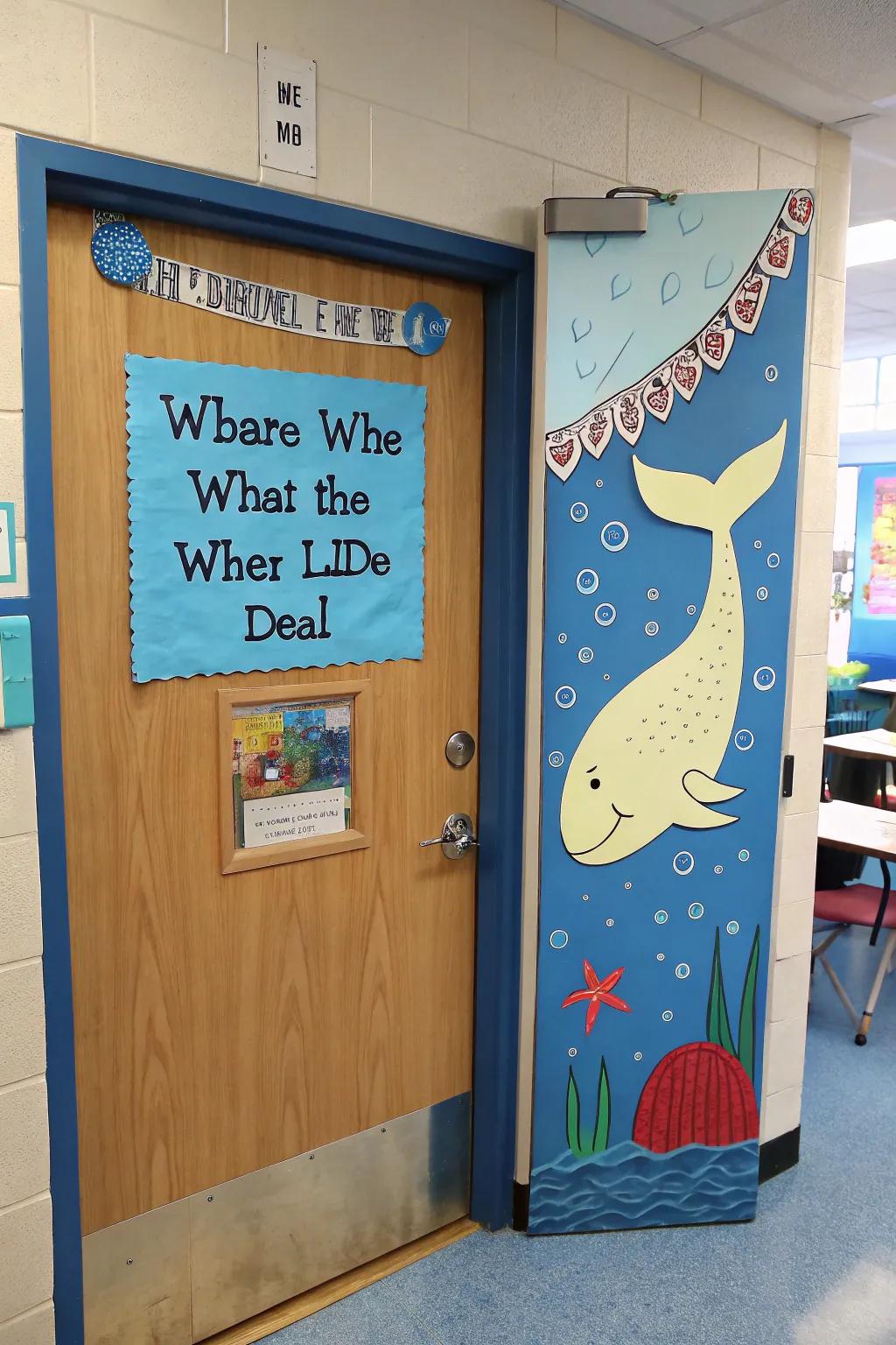 A whale of a time awaits in this ocean-themed classroom.