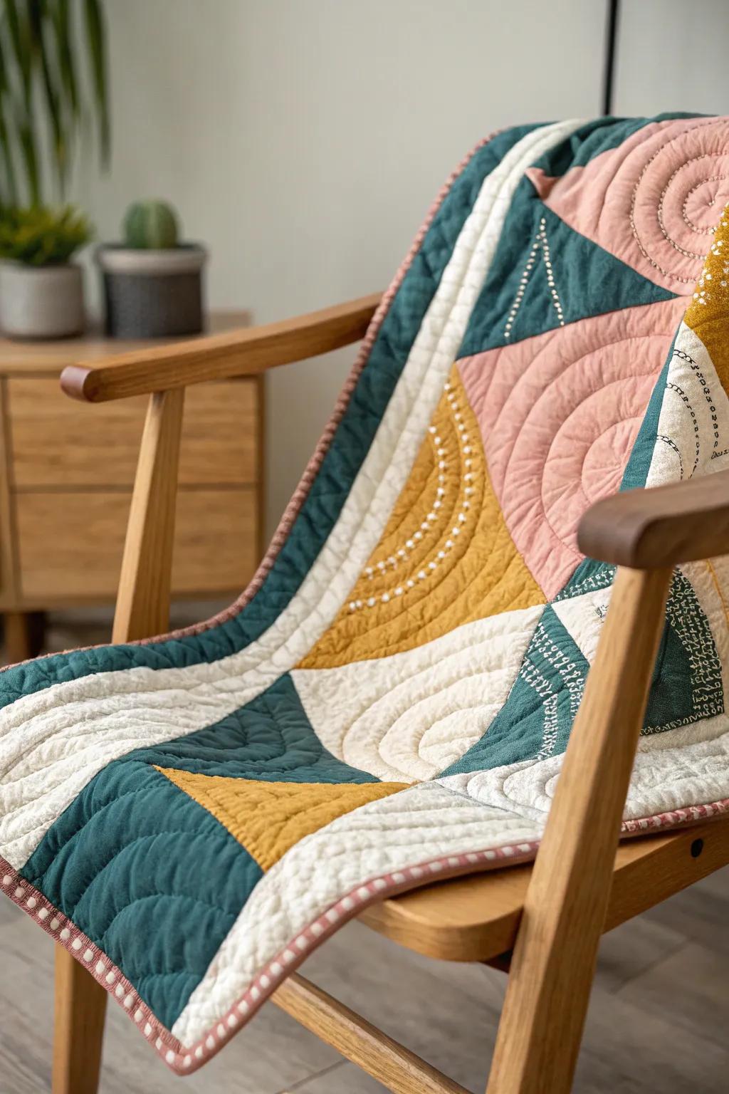 Dive into a quilted 3D adventure with this stunning layered masterpiece!