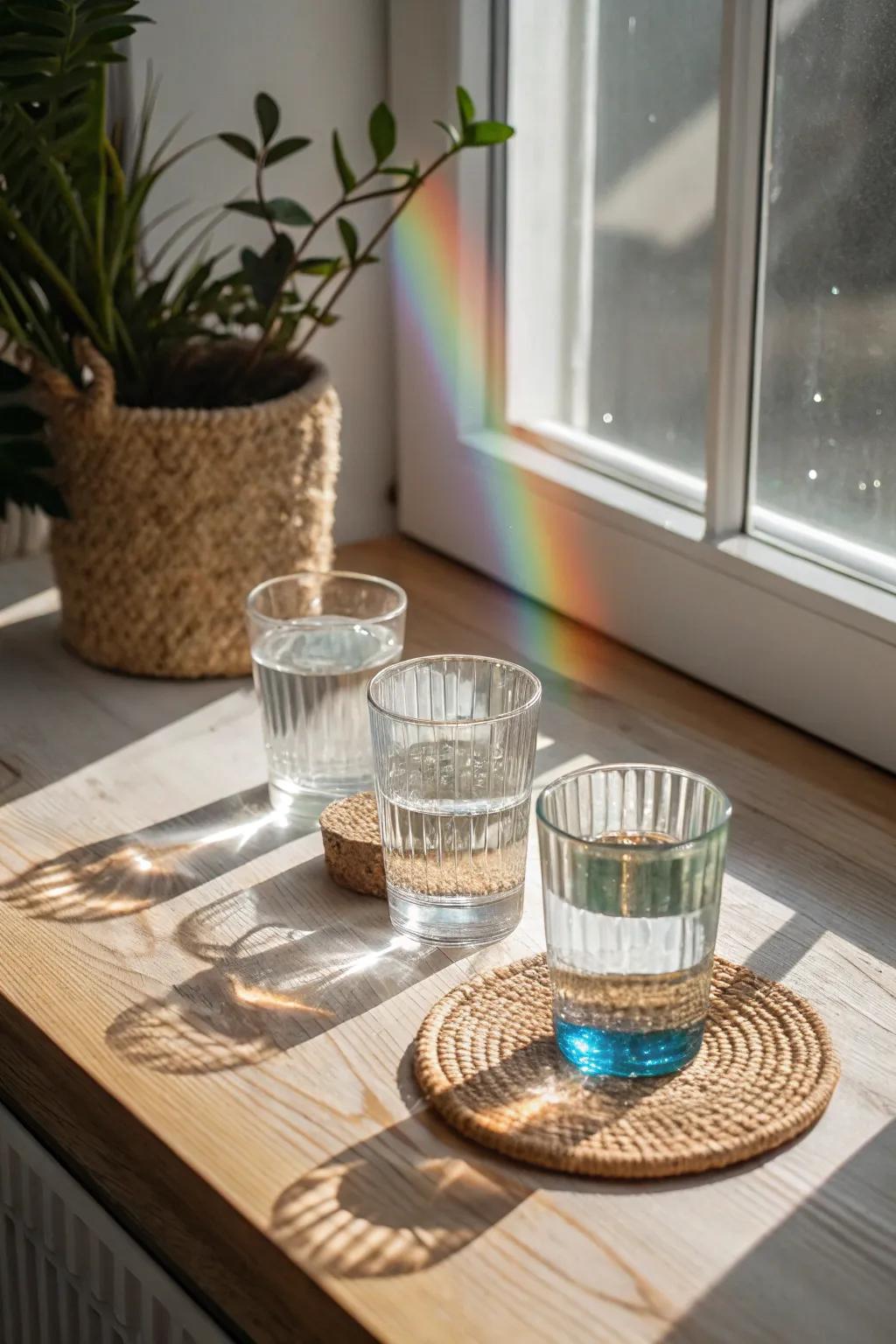 Discover the melody of water with a charming, handcrafted water xylophone.