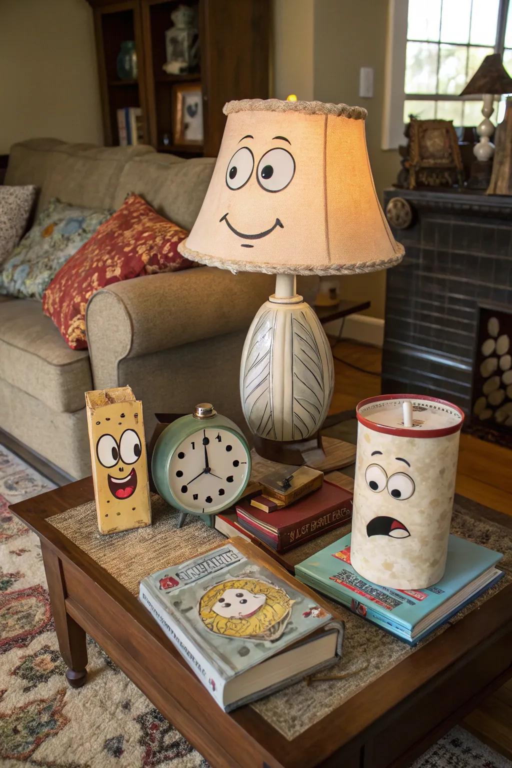 Playful surrealism adds a touch of humor and charm to family spaces.