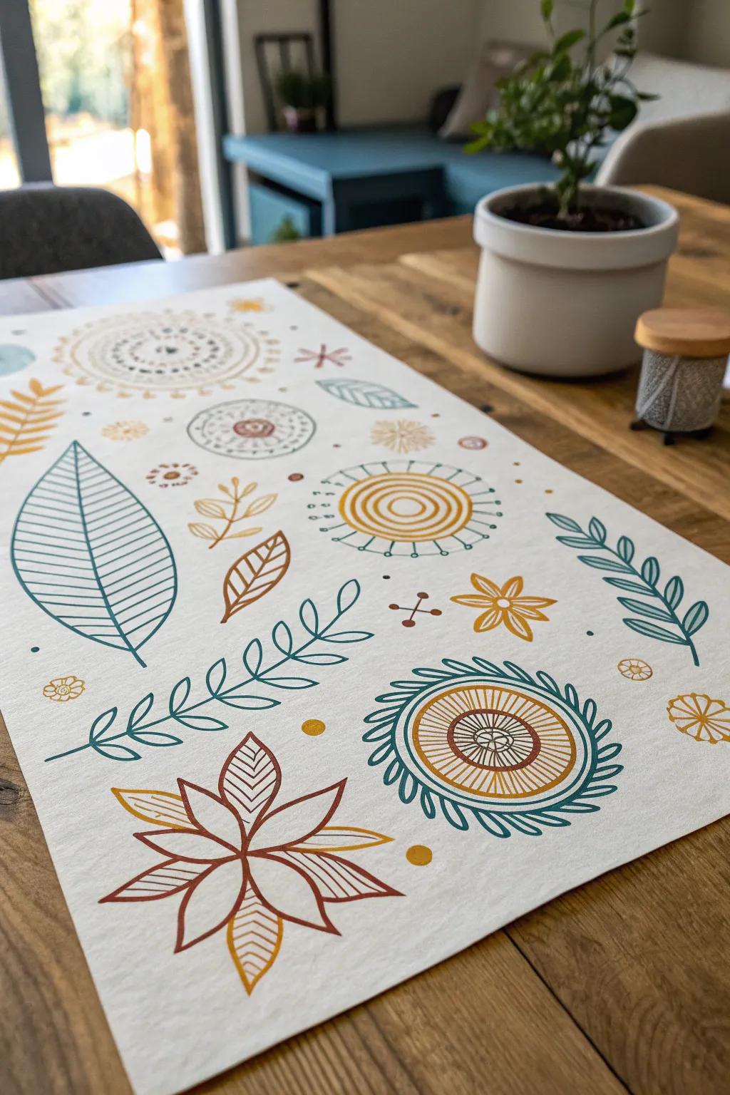 Unleash your creativity with abstract doodles that captivate and inspire. #MinimalistArt #BohoChic