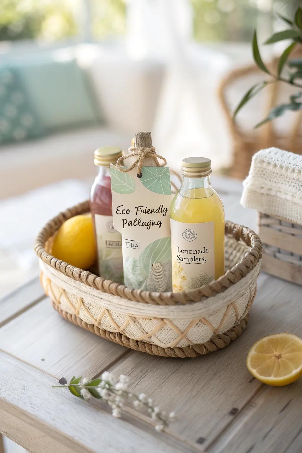 Sip into summer with this chic sampler basket, perfect for a refreshing 4th of July celebration!