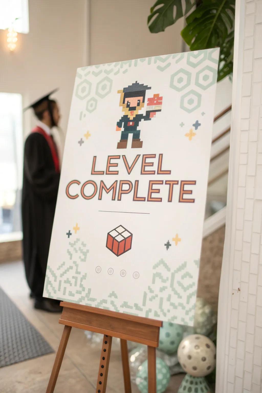 Level Up: Celebrate academic achievements with a touch of gaming nostalgia!