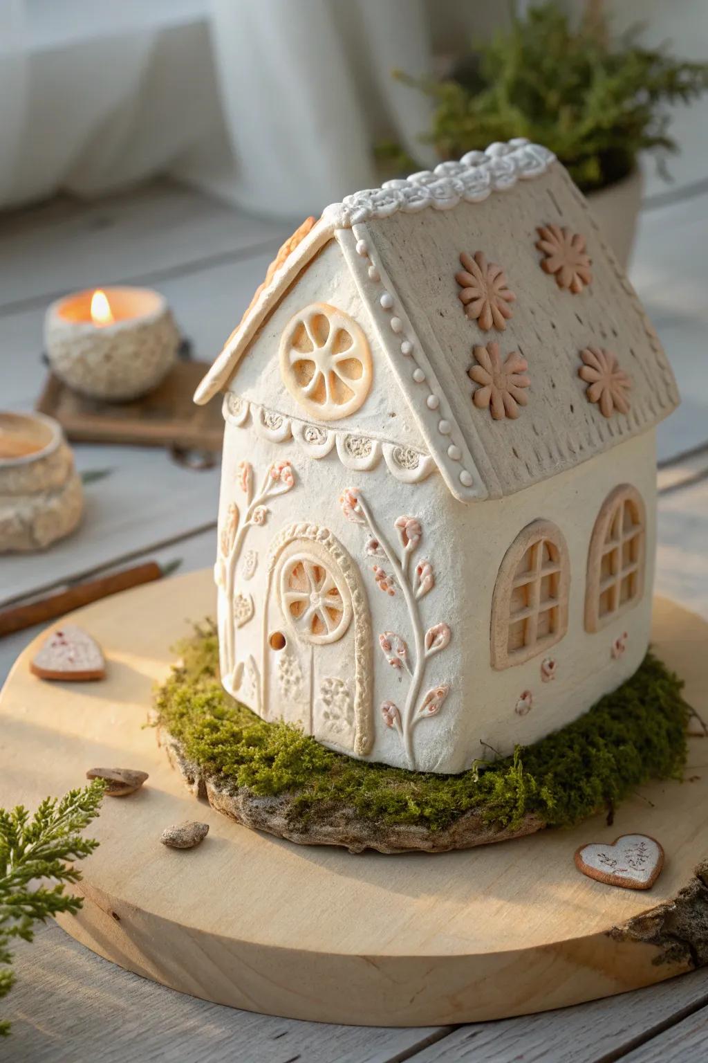 Enchant your garden with a touch of magic: handcrafted clay fairy houses for little imaginations.