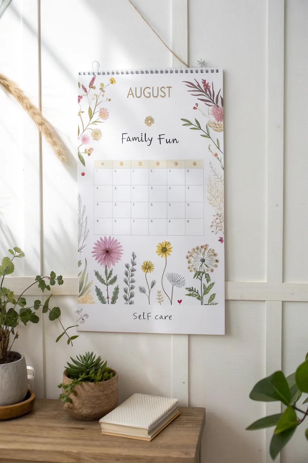 Embrace August with a touch of boho elegance and mindful themes. 🌸🗓️ #MinimalistBeauty #AugustVibes
