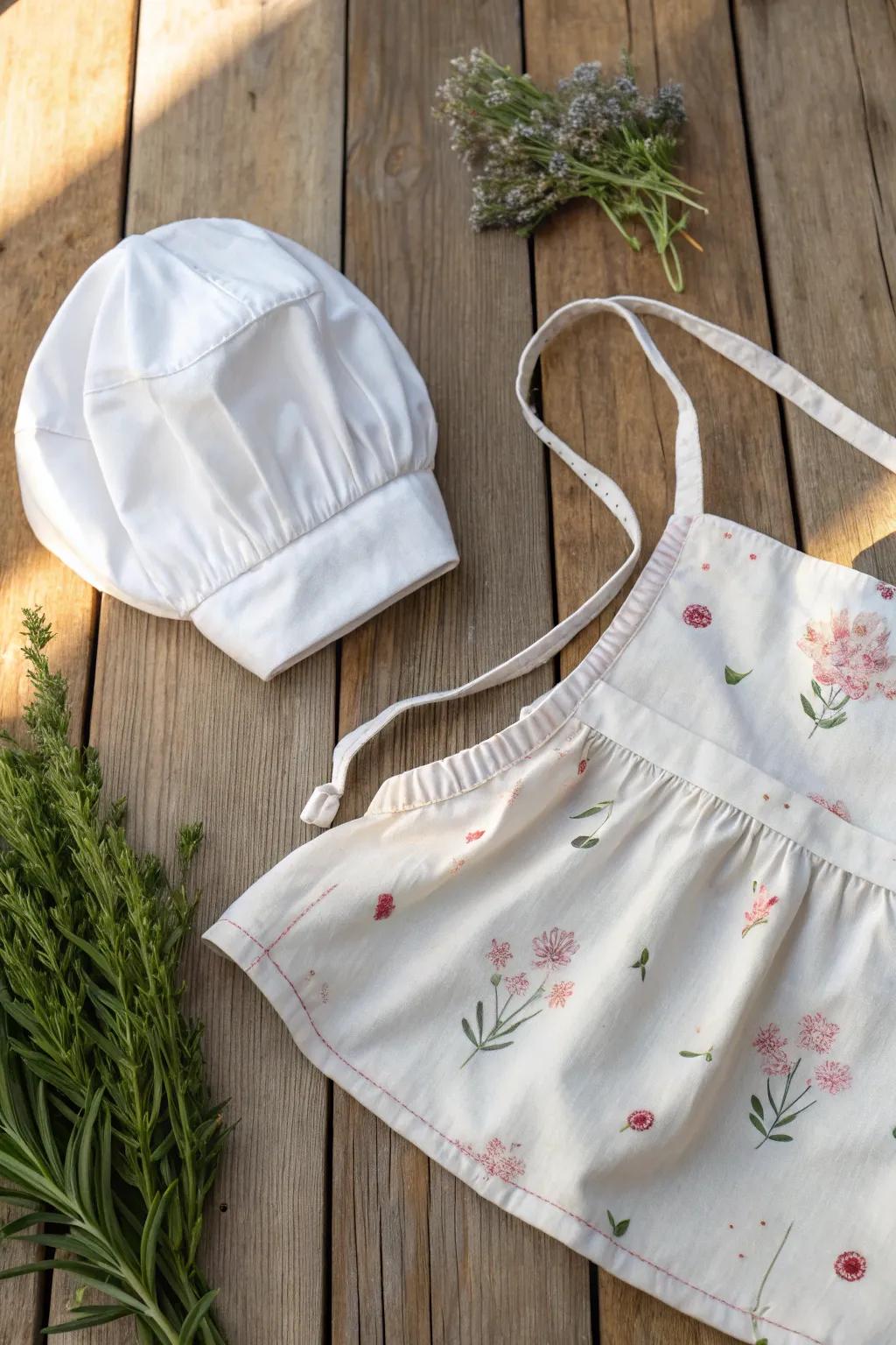 Whisking up dreams: Adorable chef's attire for your little culinary artist.