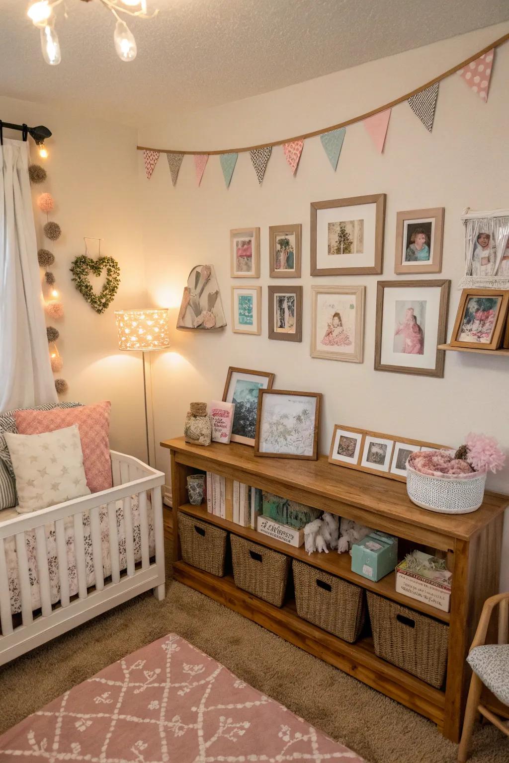 Personal touches make the nursery feel like home.