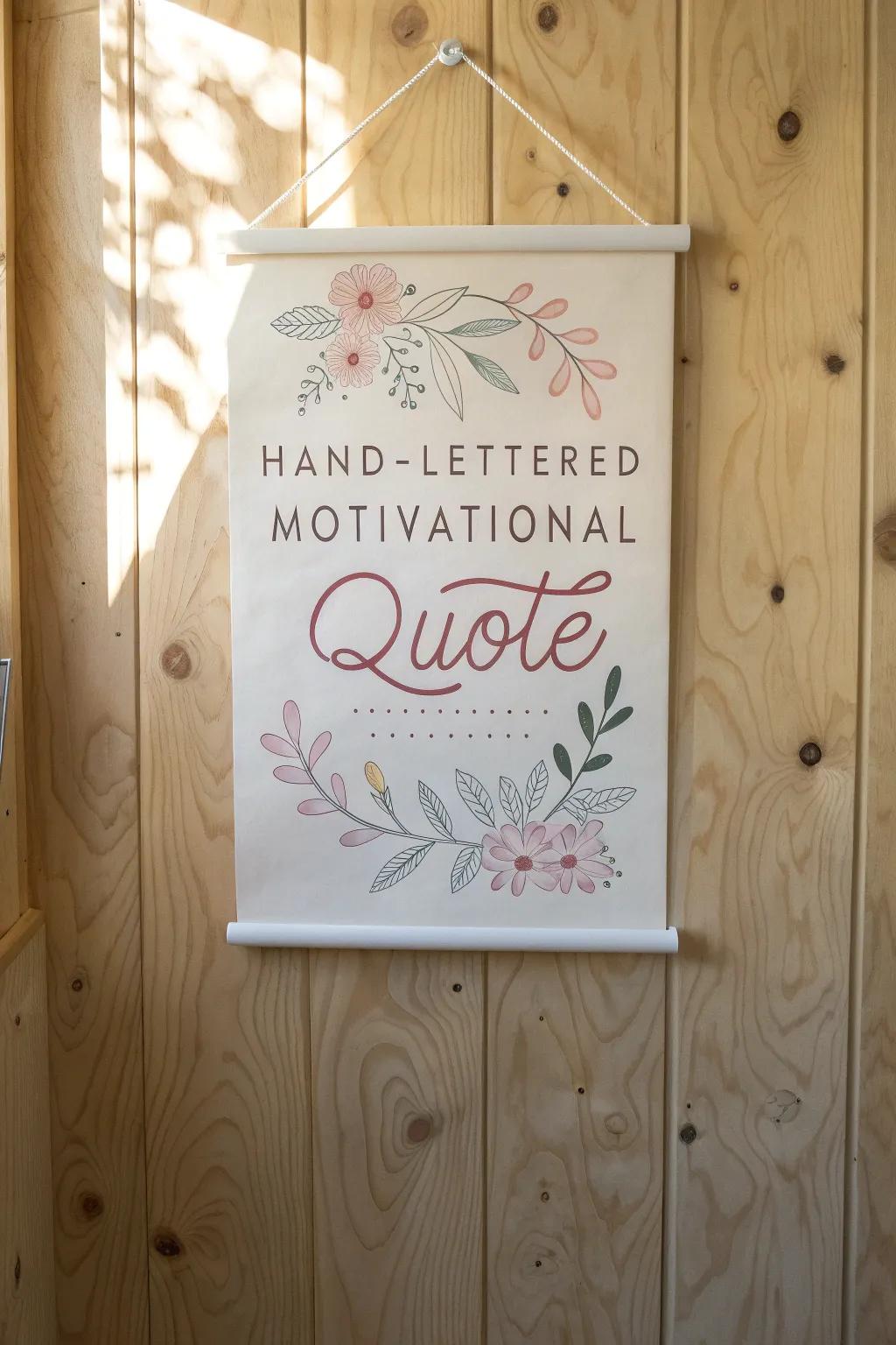 Inspire young minds with handcrafted motivational wall art, blending simplicity and creativity!