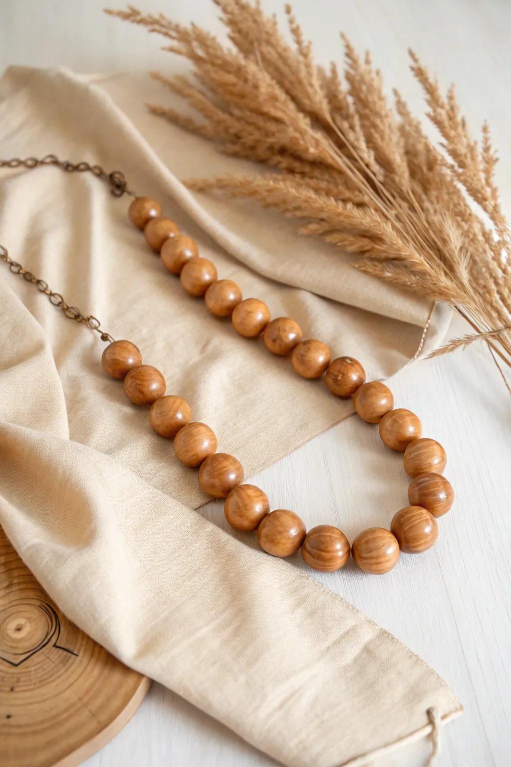 Make a bold, natural statement with handcrafted elegance.