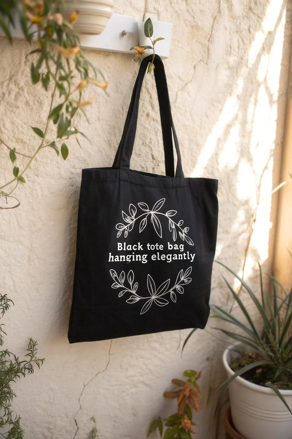 Carry your inspiration with you – let your tote bag do the talking with a bold, hand-painted quote.