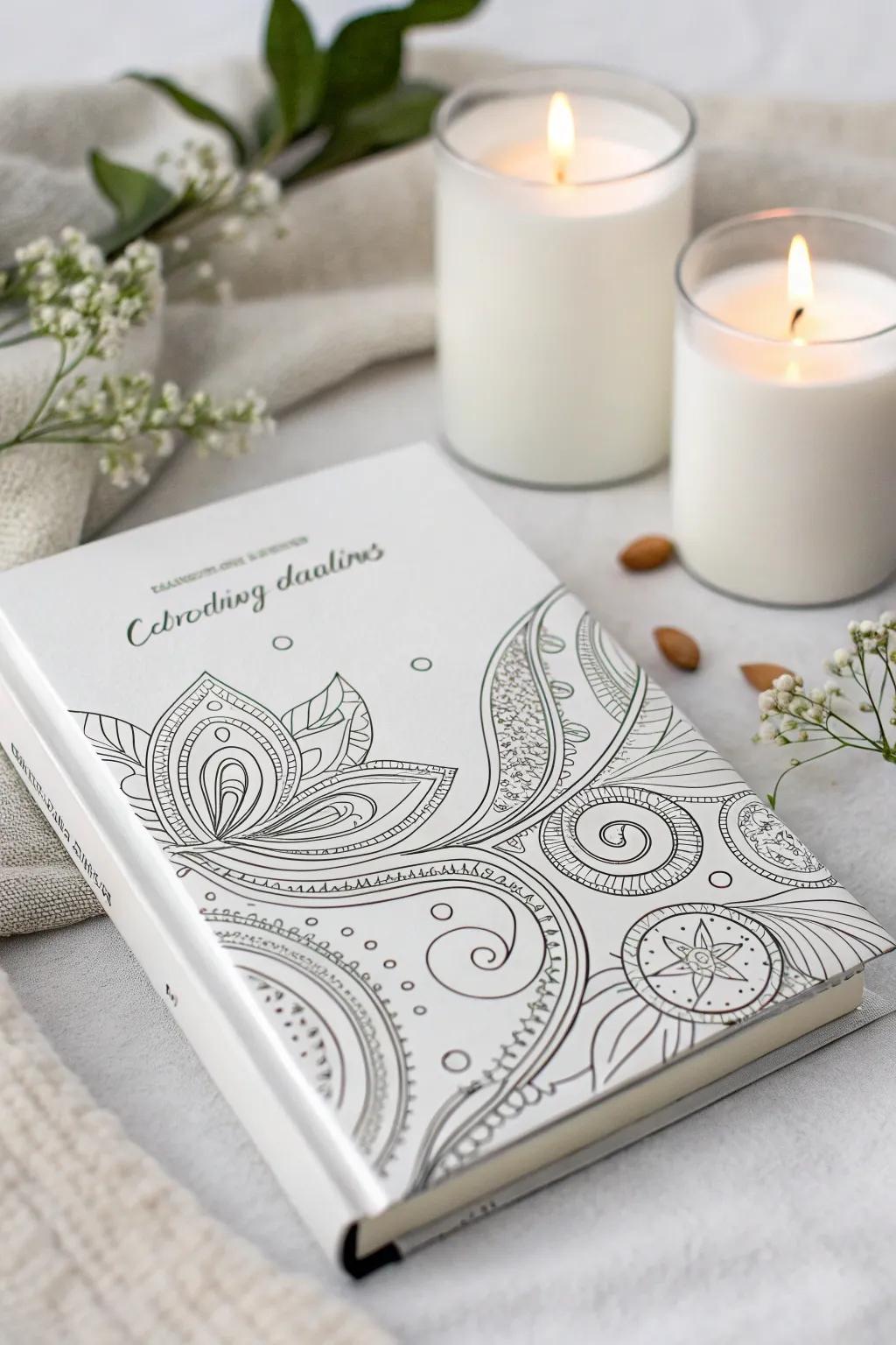 Unleash your creativity with a doodle-inspired book cover that combines minimalism with a personal touch.