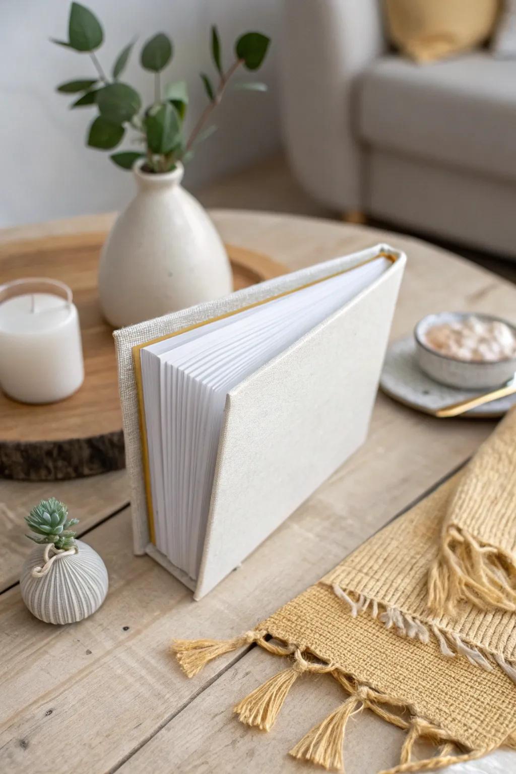 Discover the charm of interactive design with this minimalist booklet, where simplicity meets playful elegance.