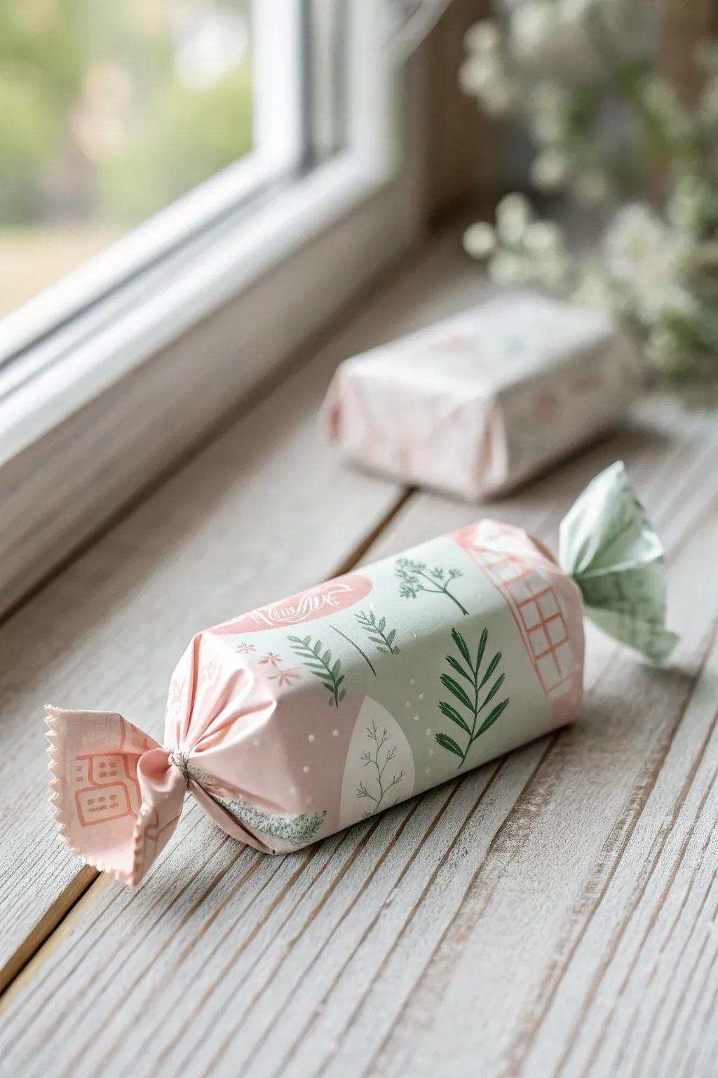 Elevate your party favors with themed candy wrappers that blend minimalist elegance with a touch of Boho charm.