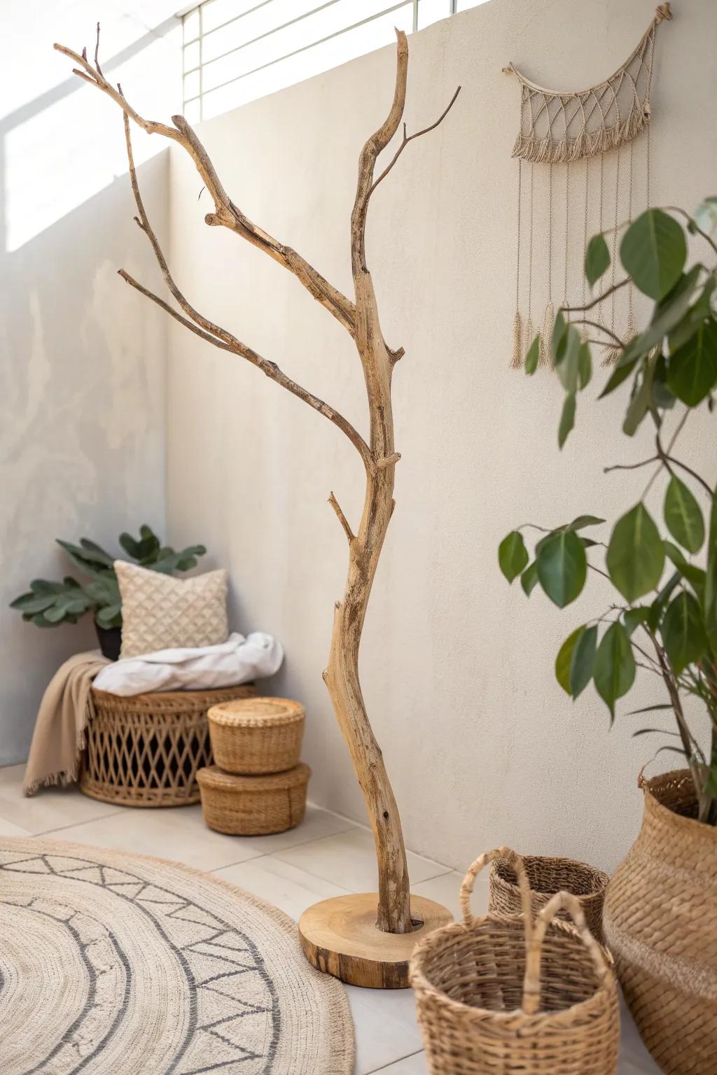 Elevate your catio with natural elegance. Discover the beauty in simplicity with our Scandinavian-inspired branch playground.
