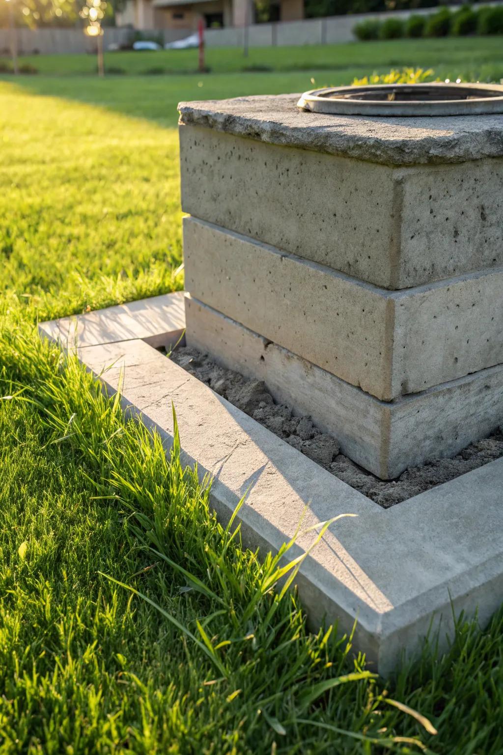 Elevate your outdoor cooking game with a sturdy concrete foundation—where durability meets craftsmanship.