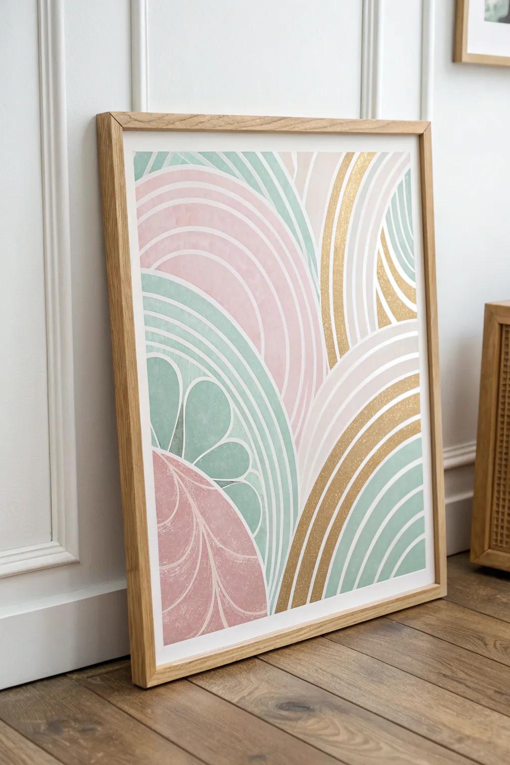 Elevate your space with abstract elegance: minimalism meets boho chic.