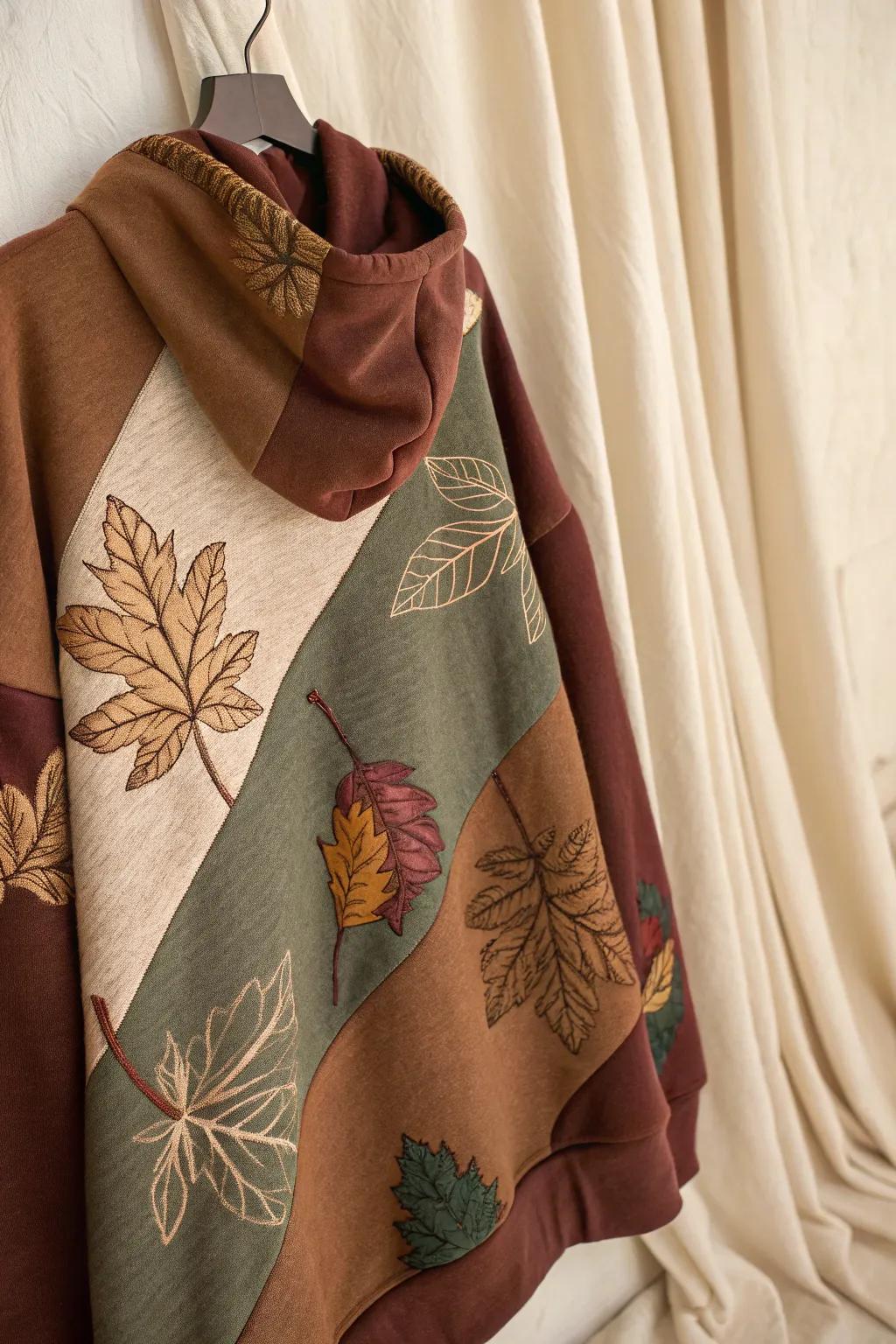 Embrace nature's warmth with this elegantly crafted hoodie in earthy tones.